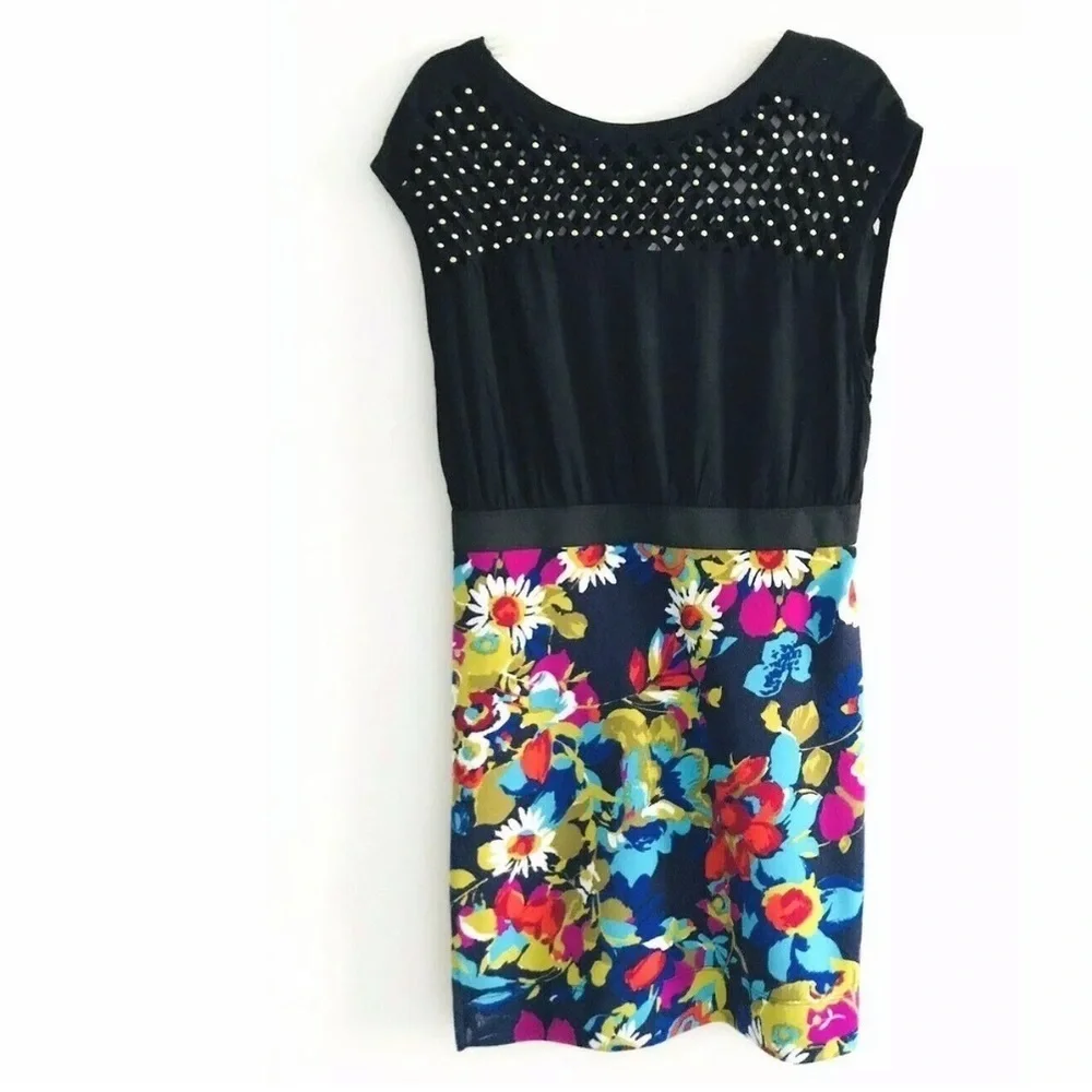 Free People | Womens Floral Dress Cutout Studs Pullover